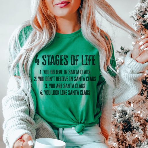 4 Stages Of Life Christmas Shirts