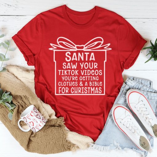 Santa Saw Your Videos Shirt